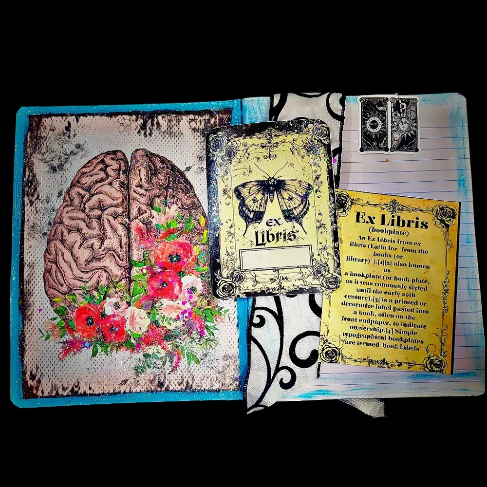 Fallen Queen Anatomy & Wild Roses Art Journal Set Composition Style Lined
